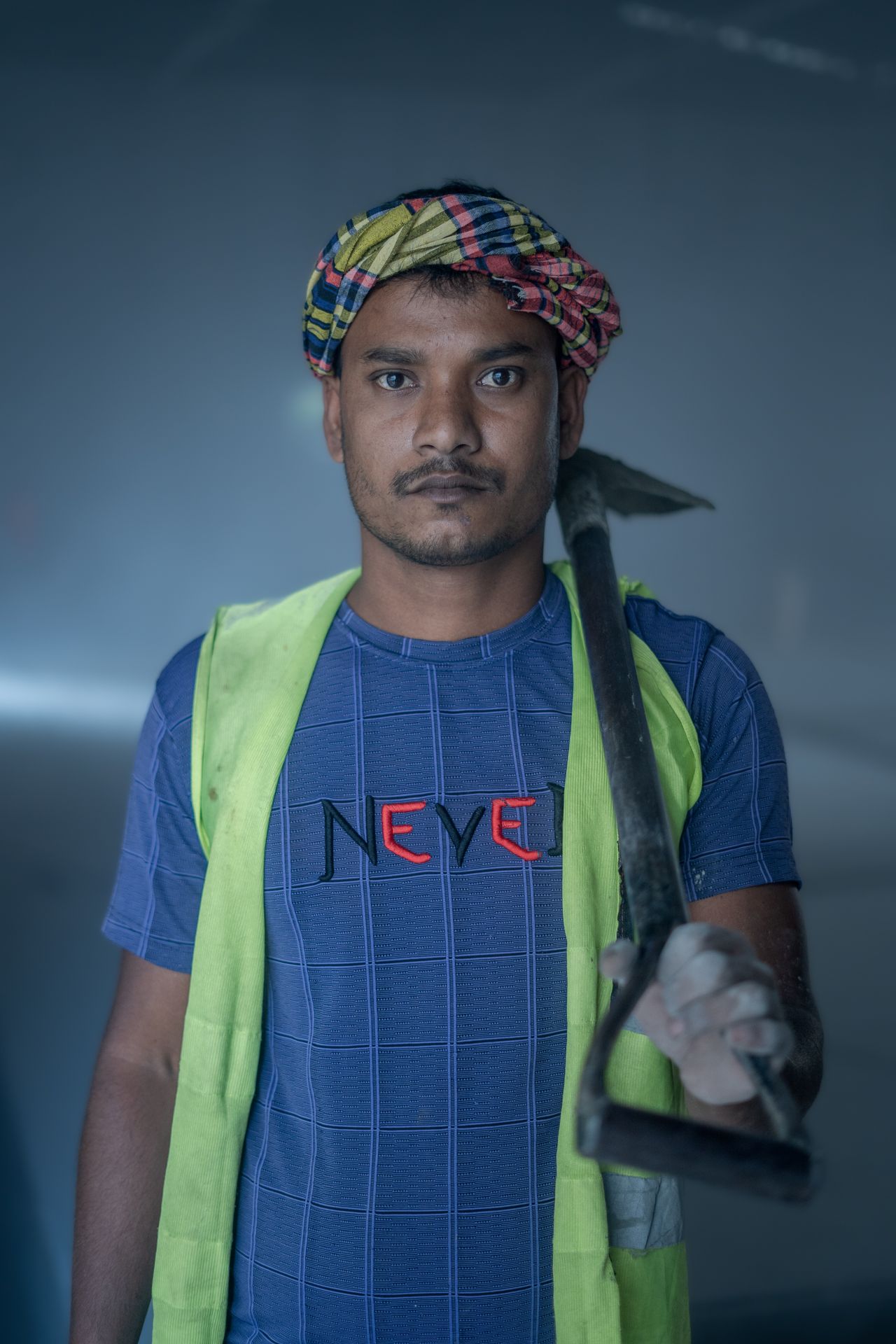 Contractor on a construction site