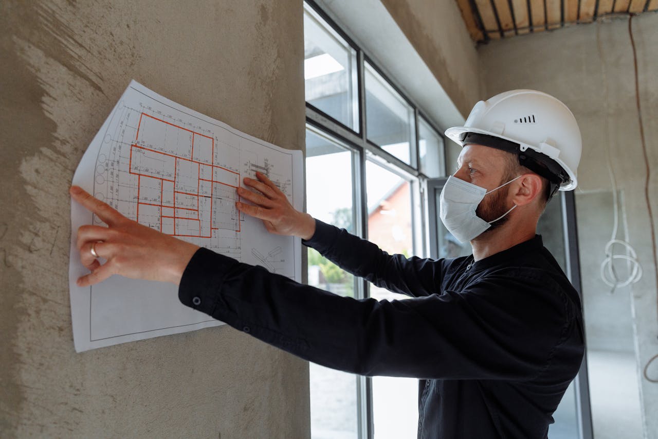 Inspecting construction work for defects