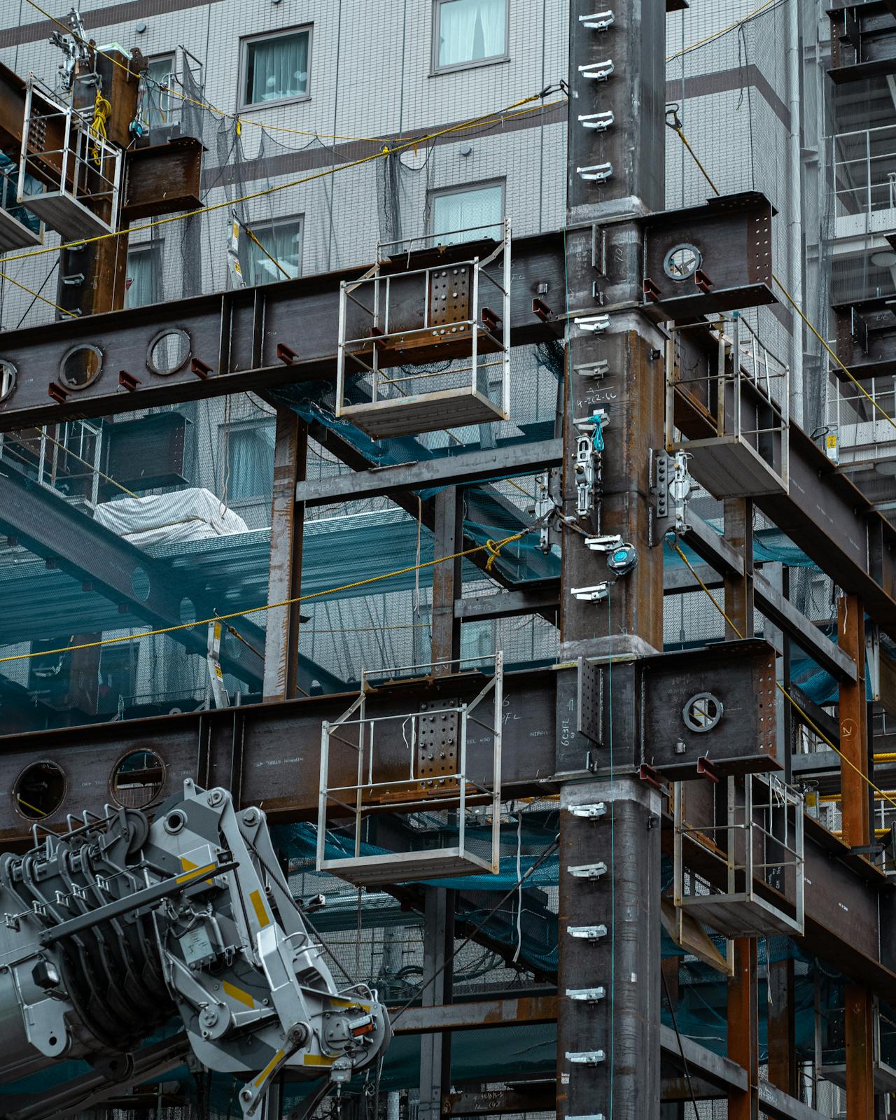 Modern building under construction