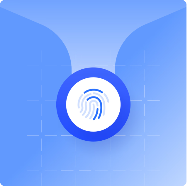 Secure contract data protected with biometric access